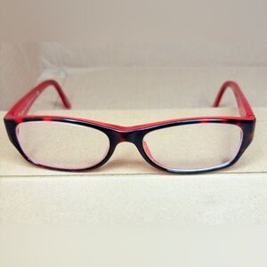 RALPH LAUREN RL6058 5255 Italy Tortoise/Red Eyeglasses Frame Only 51-16-135.